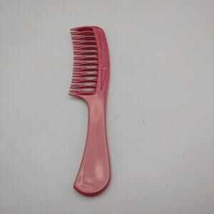 Vintage Goody Unbreakable Detangler Wet Comb 8" Red